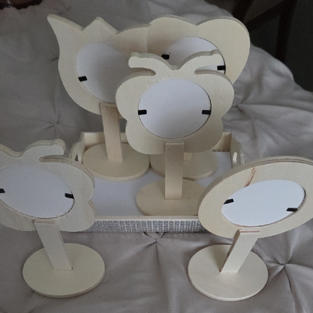 Wooden 5 Photo Holders For Crafting - Picture 2 of 2